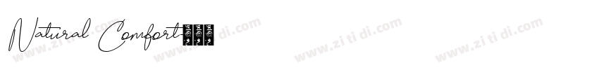 Natural Comfort字体转换